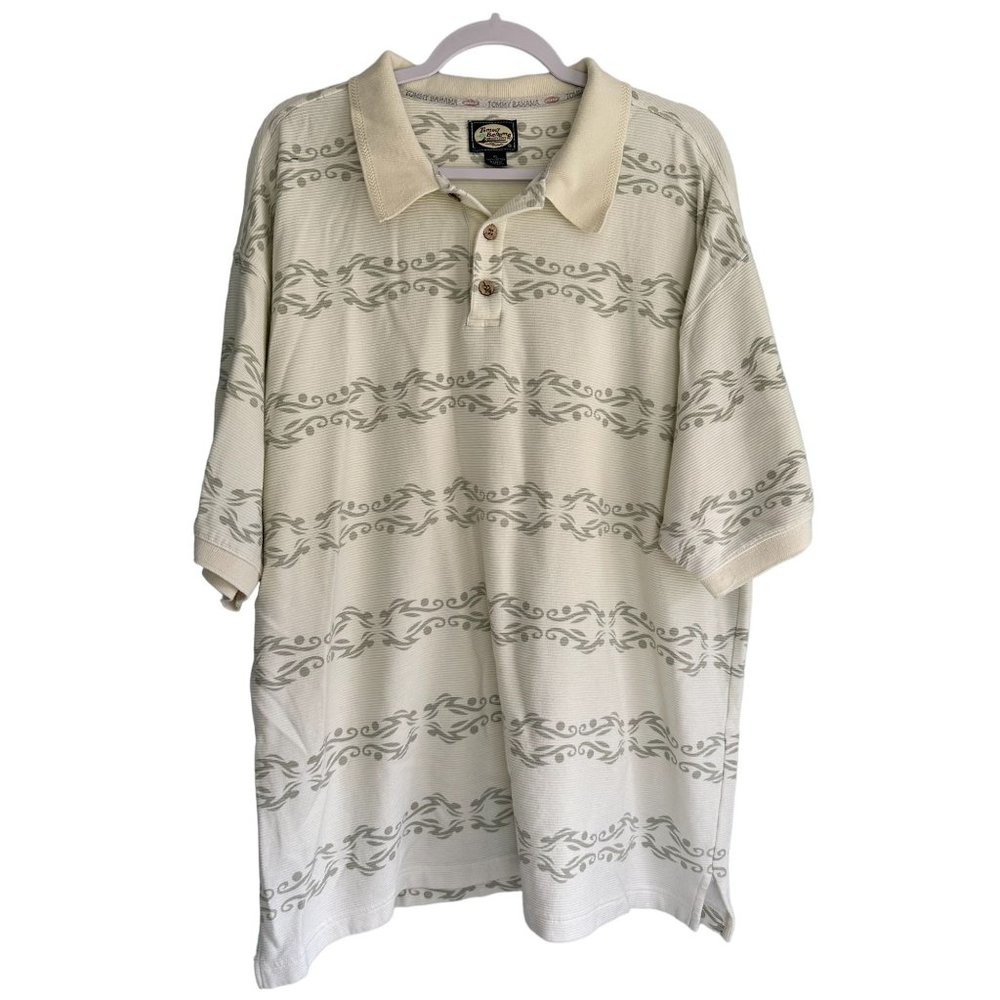 Tommy Bahama Men's Hawiian inspired Polo Short‎ Sleeve XL
